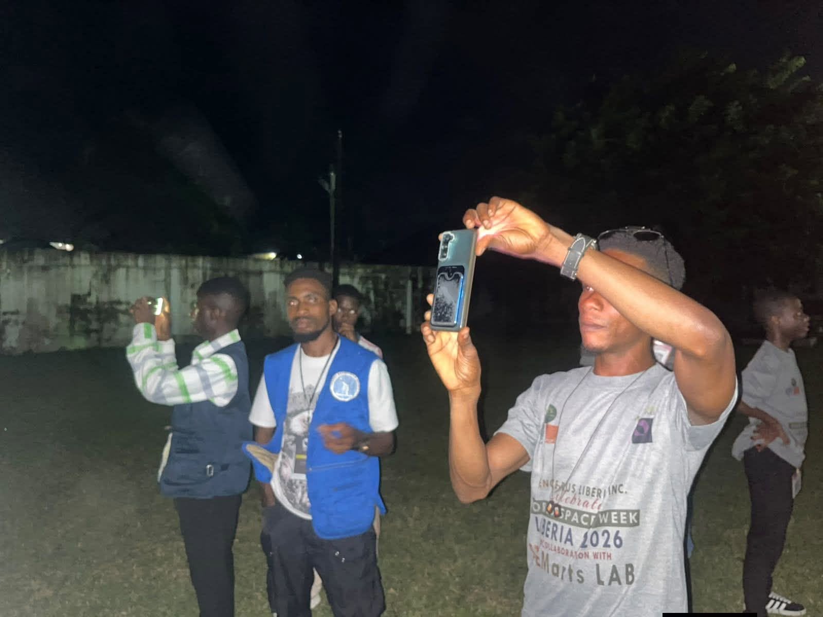 Students participating in AstroTour with Science Plus Liberia