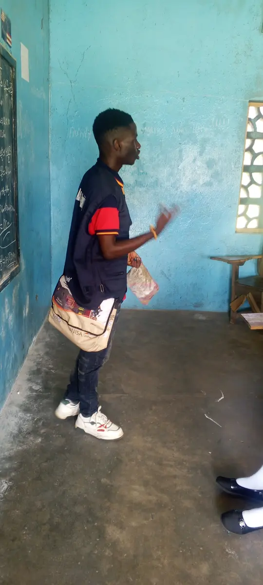 An LAS school outreach session in Grand Bassa County