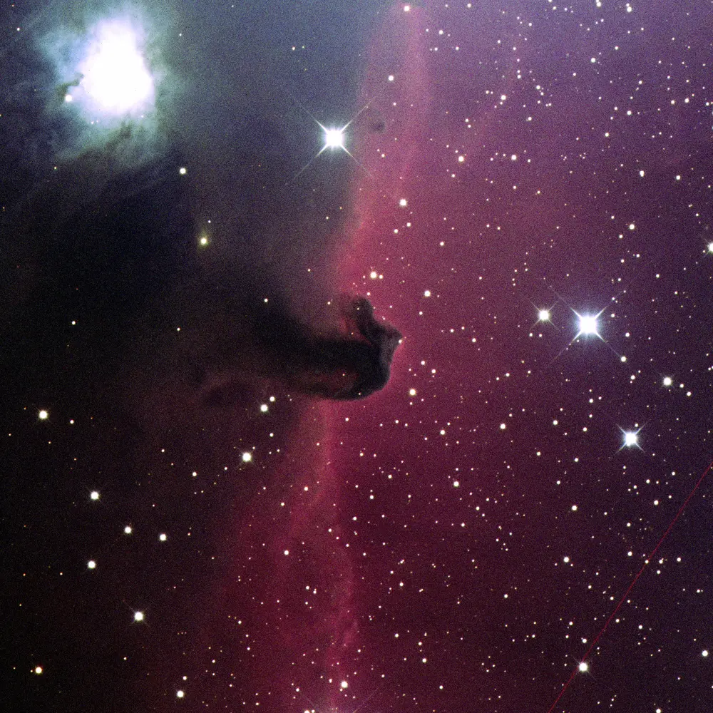 Horsehead Nebula image processed during an LAS astrophotography training